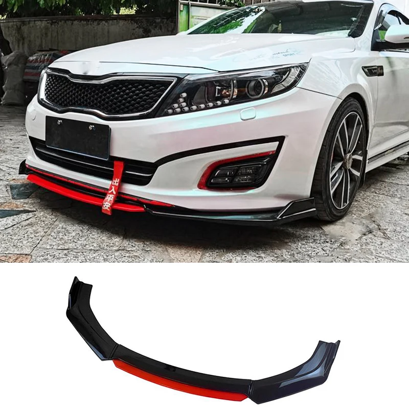 Applicable To For Kia K5 Three Piece Car Front Bumper Split Lip Body Kit Spoiler Deflector 2012-2020