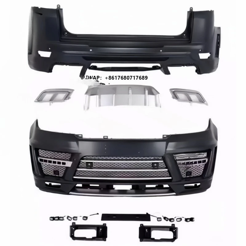 Factory Price LM Style Fiberglass Car Front Bumper Rear Bumper Assembly Body Kit for Rover Land Range Sport Upgrade LM Body Kit