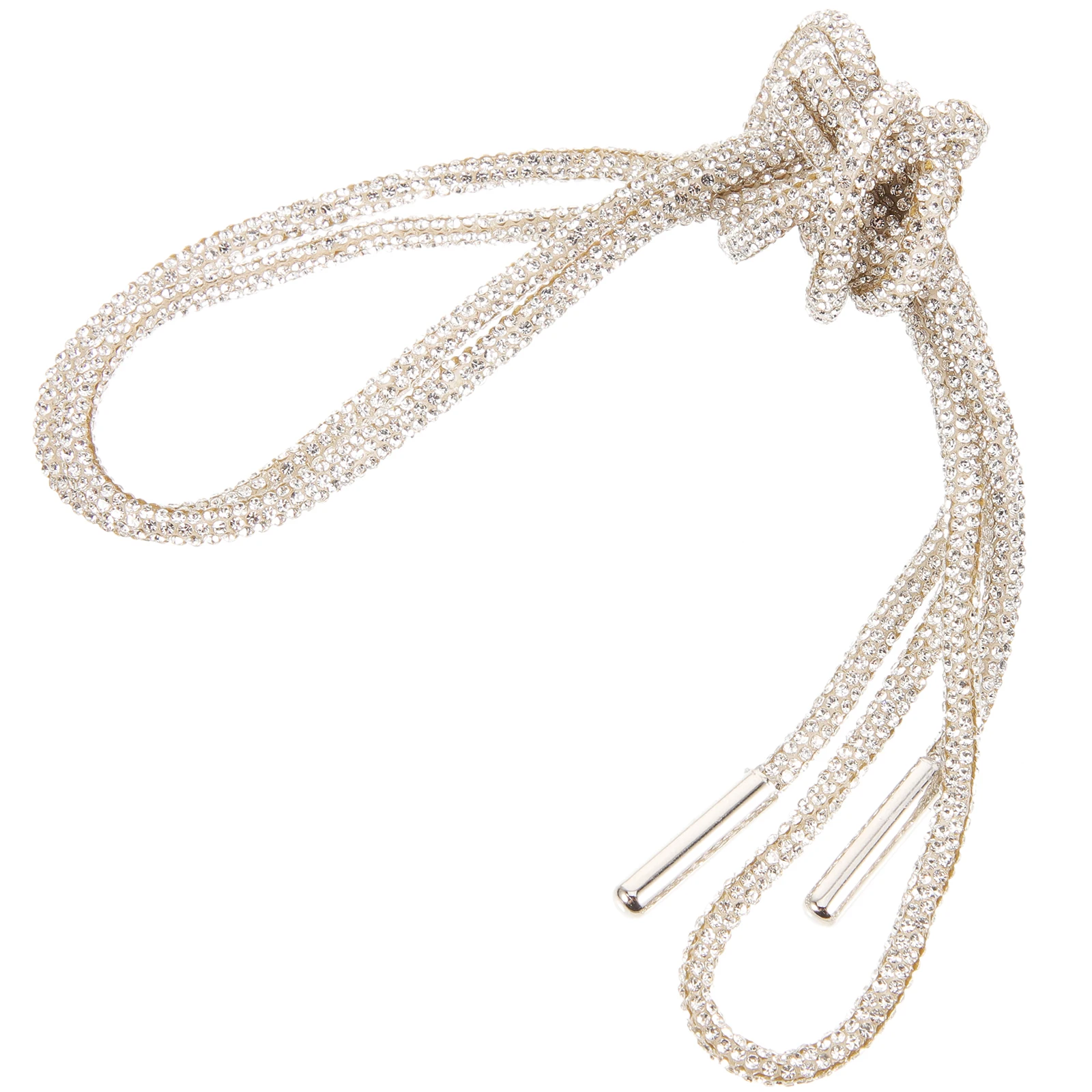 

Rhinestone Shoe Lace Shiny Glitter Hoodie String Crystal Rope Diy Decorative Durable Waist Shoe String Clothing Material