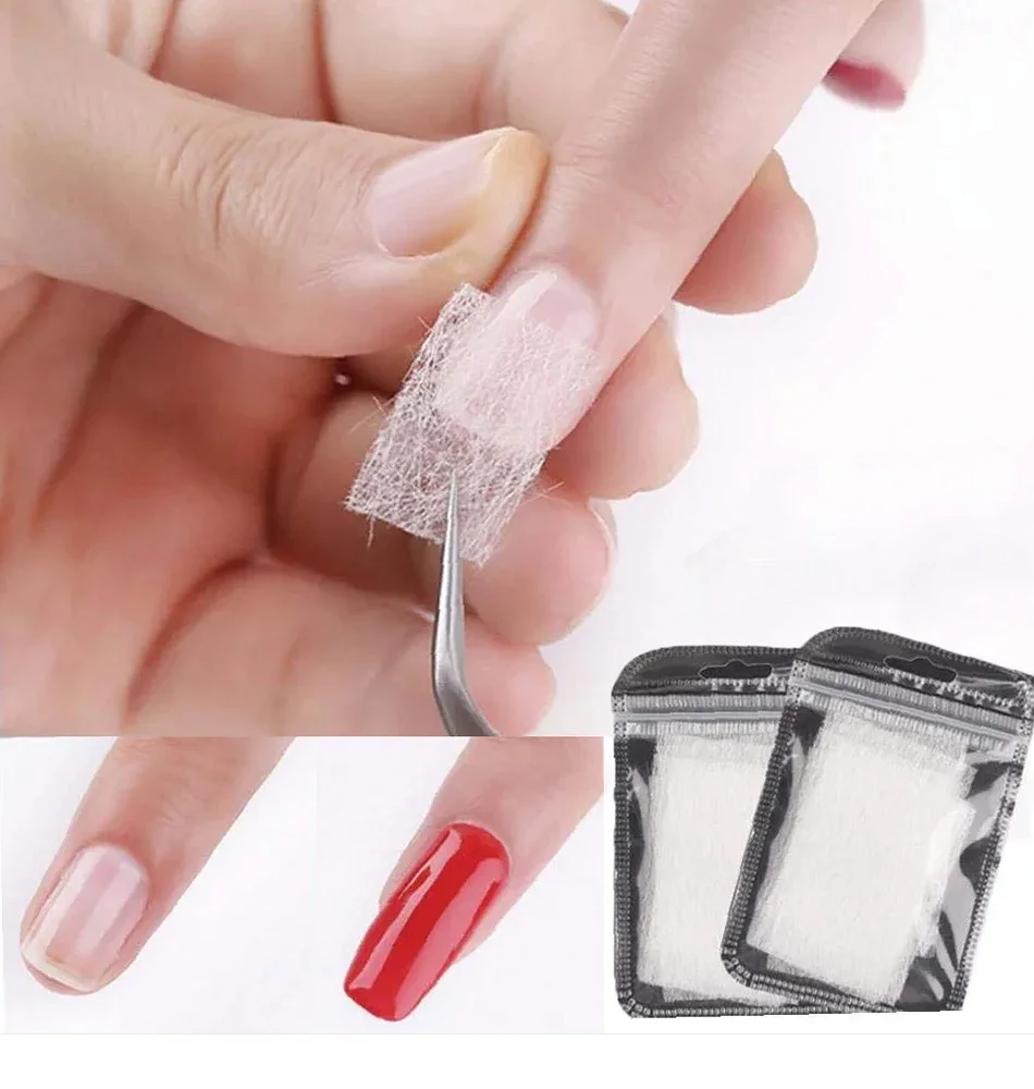 Maniküre Gebäude Fiberglas Vlies Seide 10/20/50Pcs Nagel Verlängerung Seide Form Wrap UV Gel Französisch acryl Tipps Nägel Kunst Werkzeug – Detail 7