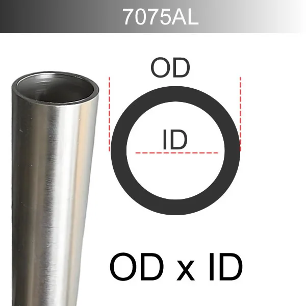 7075 Luftfahrt-Aluminiumrohr Aluminiumlegierungsrohr Hochpräzises, superhartes Material für Zelte, Wanderstöcke, Außendurchmesser 5 bis Außendurchmesser 30 mm