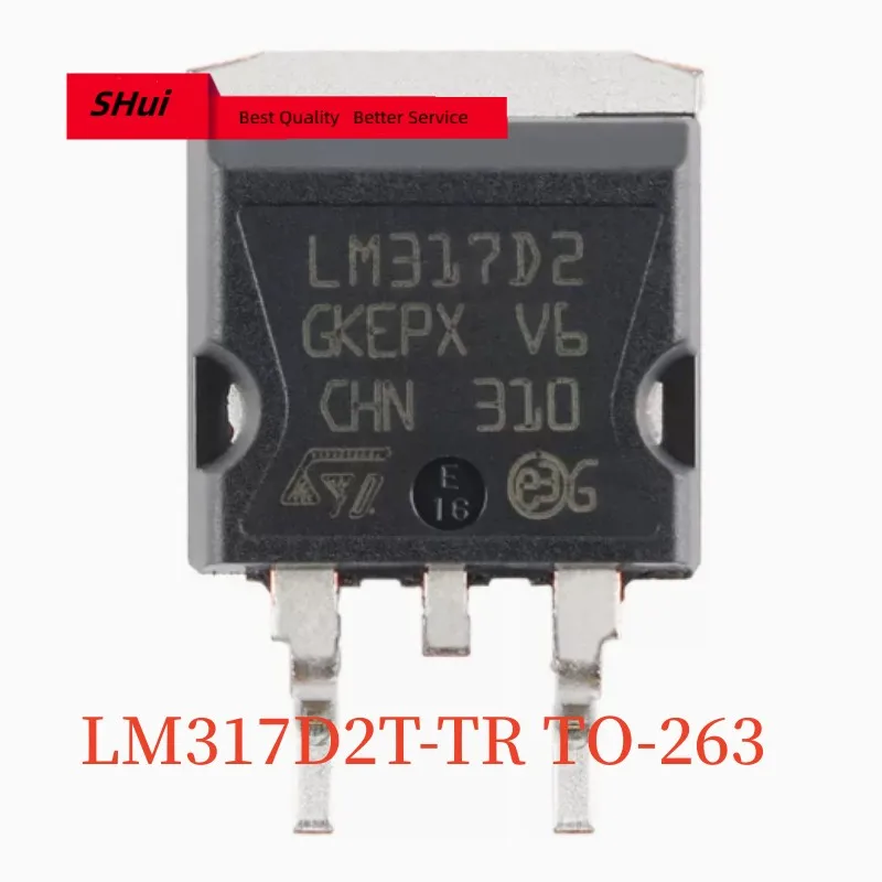 10 szt. LM317D2T-TR do-263 LM317 LM317D2 1,5a 1,5a prądu 1.2 do 37V regulator regulowane napięcie