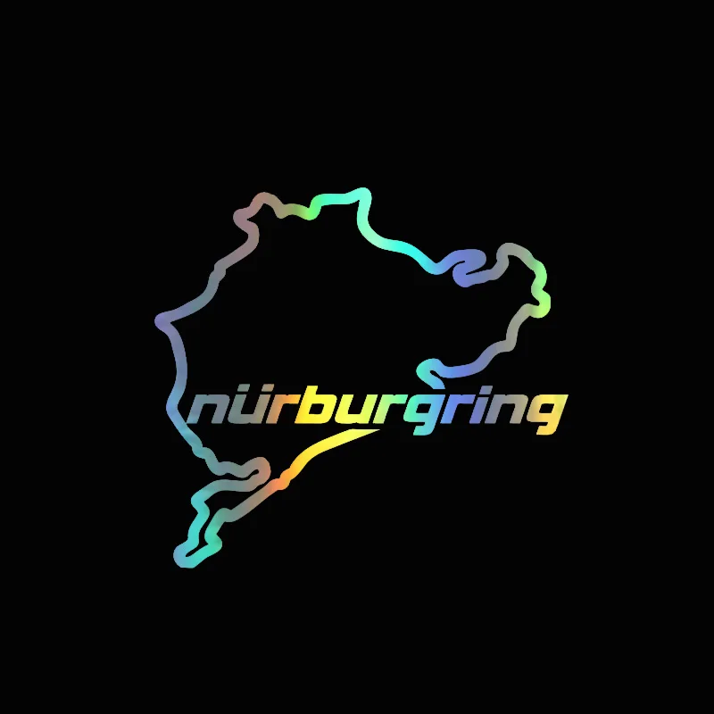 14*12,5 cm Auto Styling Racing Road Racing Nürburgring Kreative Auf Auto Aufkleber Aufkleber Heckscheibe 3D Lustige Aufkleber Aufkleber Aufkleber