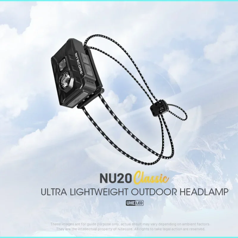 Imagem -06 - Nitecore Nu20 Clássico 360 Lúmens Recarregável Farol à Prova Impermeável Água Leve Runing Farol Bulit-in 500mah Bateria