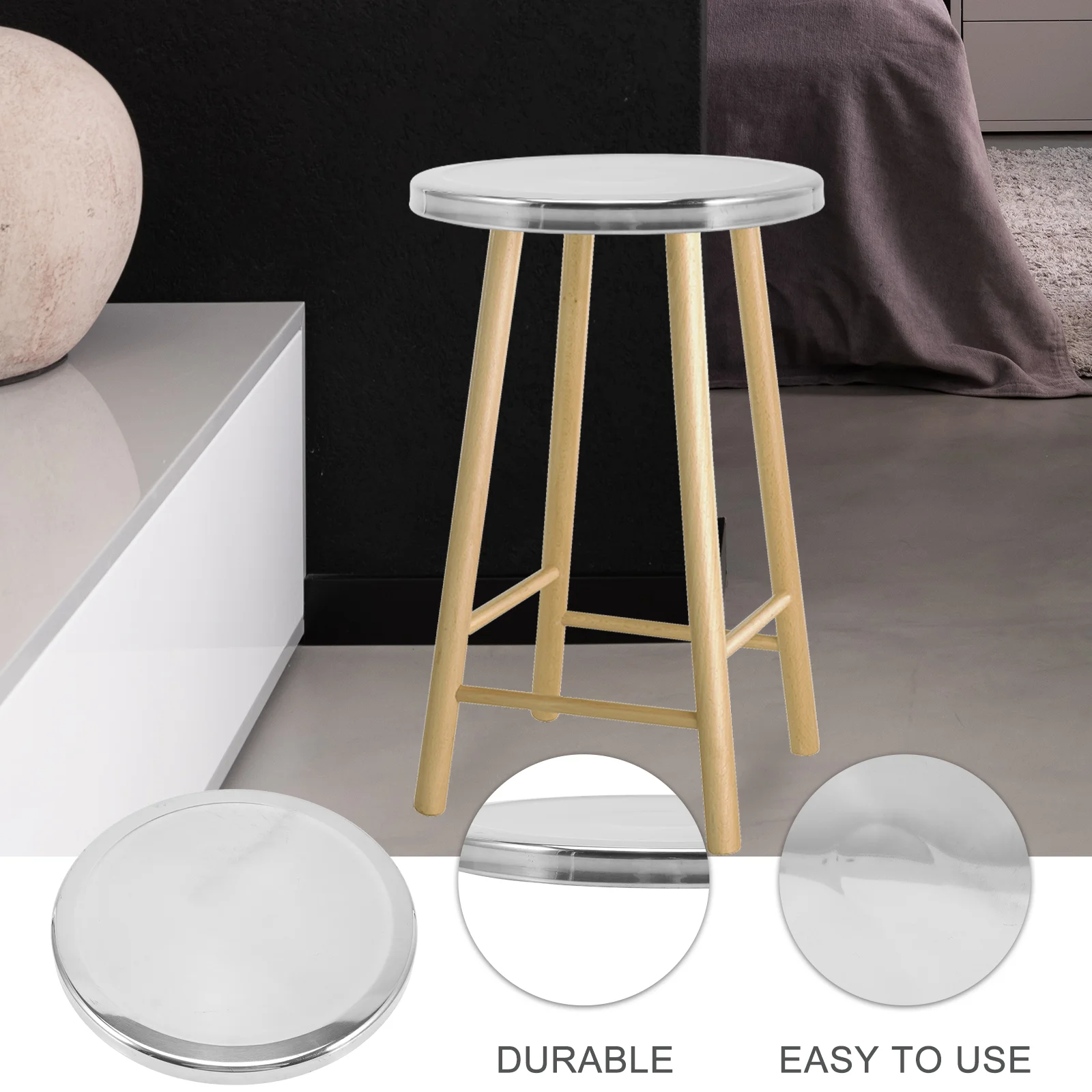 Metall Stuhl Sitz Hocker Ersatz Runde Bar Kantine Edelstahl Hocker Liefern Stühle