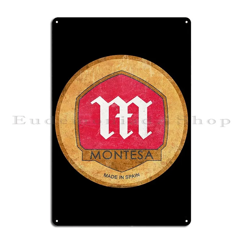 Montesa Logo Metal Signs Wall Mural pub Garage Design Plaques Montesa Tin sign Posters