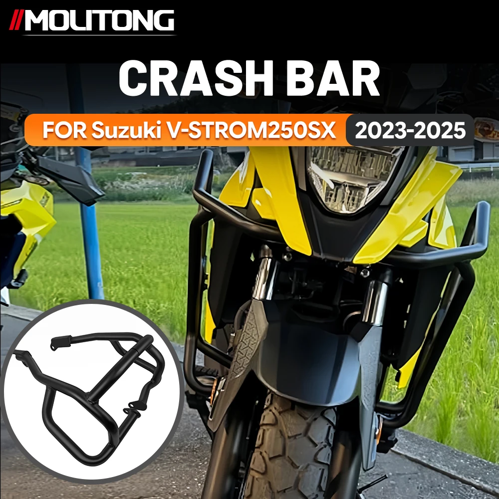 Motorcycle Crash Bar Sliders Engine Guard Frame Bumper For Suzuki V-Strom 250SX Heavy Duty Steel Off Road Touring Daily Riding