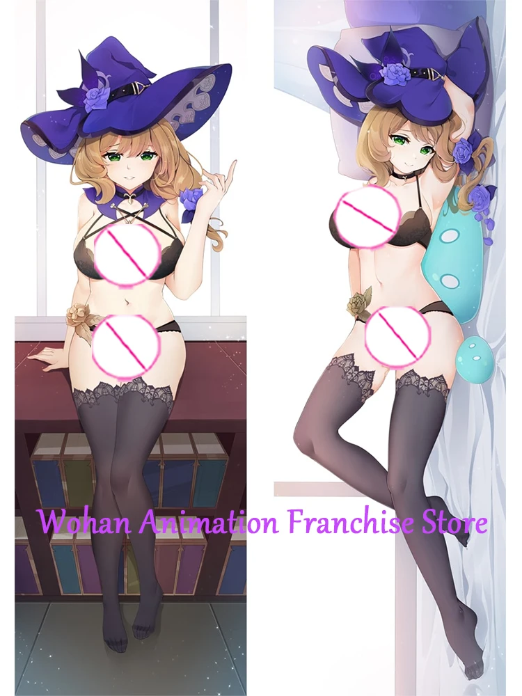 

Dakimakura Anime Pillow Cover Genshin Impact Lisa Halloween Christmas Decoration Double-sided Print Life-size