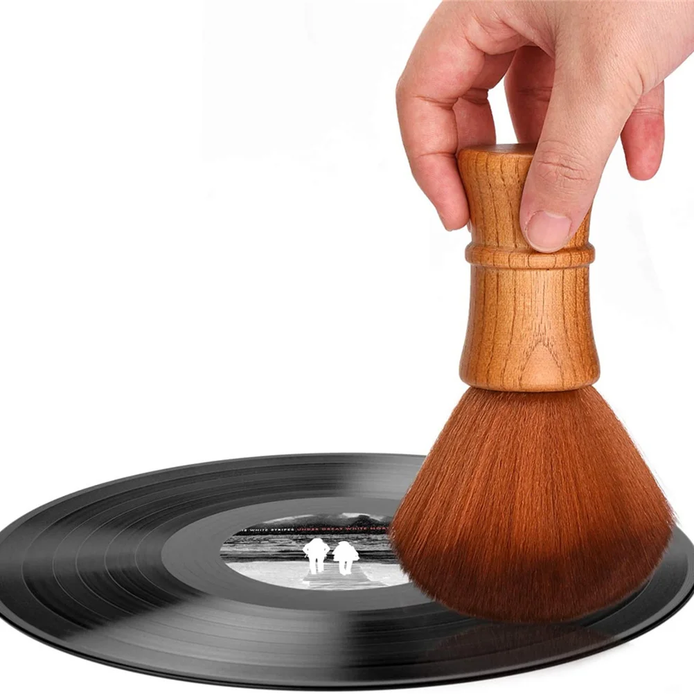 

Multifunctional Hair Brush Neck Duster Premium Material Durable Comfortable Long Term Use Barber Salon Supplies Brown