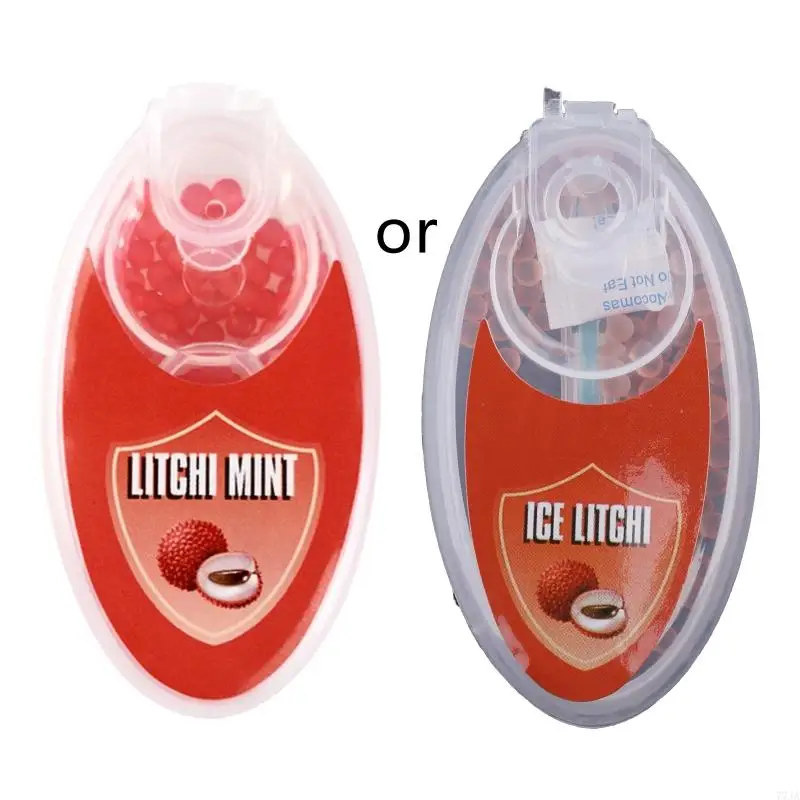 77JA 100PCS Bộ lọc thuốc lá Bóng trái cây Menthol Bột bạc hà Hương vị Vụ nổ Ball cho Bộ lọc Hút thuốc