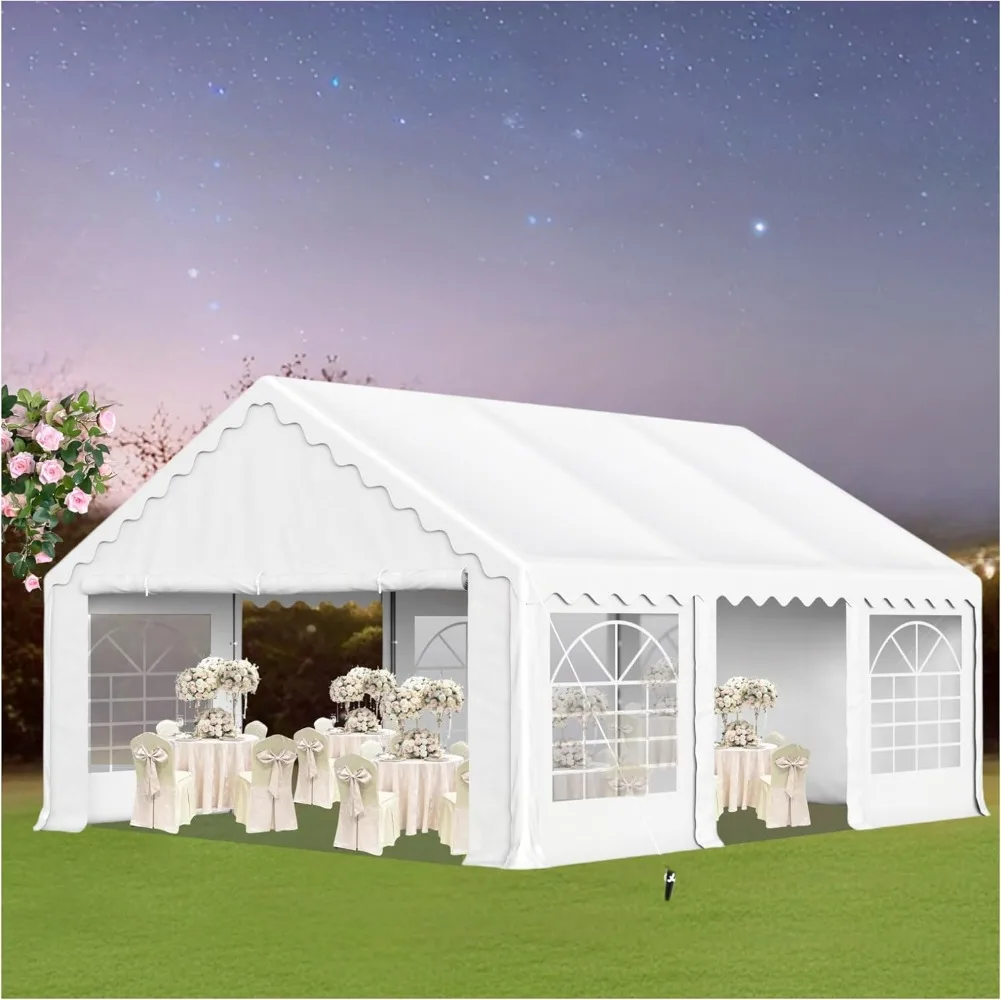 

Party Tent, Outdoor Heavy Duty Party Tents with Removable Sidewalls, Large Canopy Tent Shelter for Outdoor Events