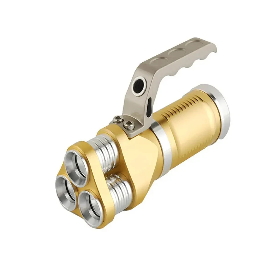 Swayboo Rechargeable LED Flashlight 18650 Cold White T6 Bead Working Lamp Strong Light Fishing Lamp Handheld Aluminum Torch