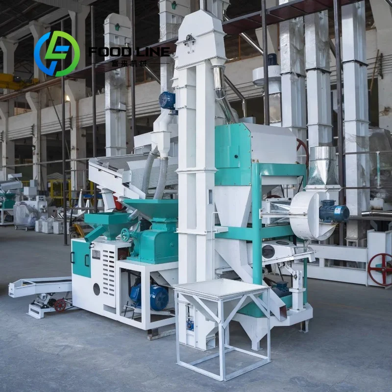 All‑In‑One Integrated Rice Mill Equipment One‑Step Paddy Processing Turn Rice Into Finished White Rice For Rural Grain Workshop