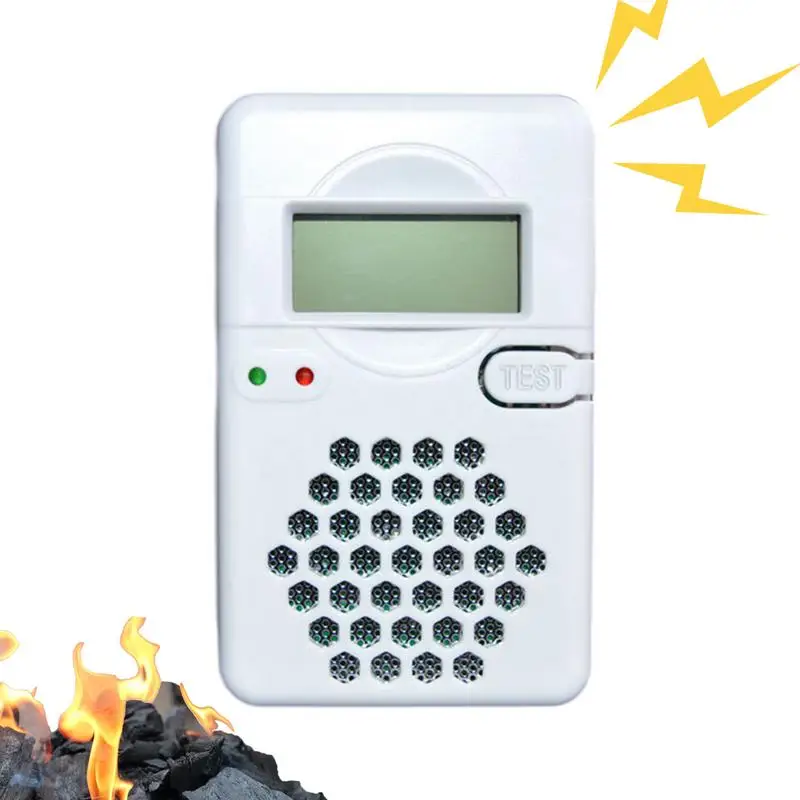 Carbon Monoxide Alarm Co Detector LCD Display Alarm Home Wireless Toxic Gas Leak Detector Fire Sound Alarm