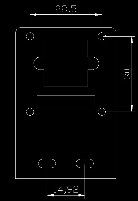 Camera Bracket OV7670 Camera Module Acrylic Bracket With Screws