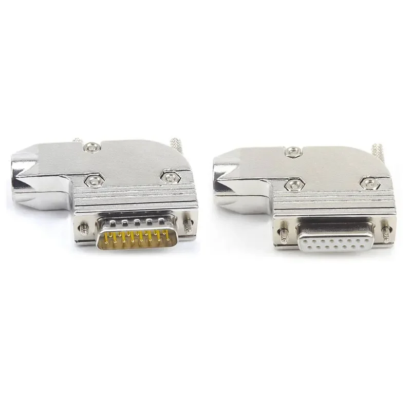 DB15 Welding Plug Male Female 2-row Parallel Port Connector RS 232 Serial Port Connectors D-SUB 15 Pin Connector COM Interface