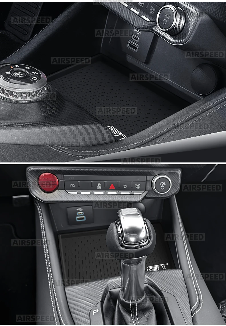 Kabelloses Ladepad für Ford Mustang GT Dark Horse EcoBoost 2025 2026 2027 Auto Silikon Rutschfeste Schutzmatte Staubdichte Matte – Detail 8