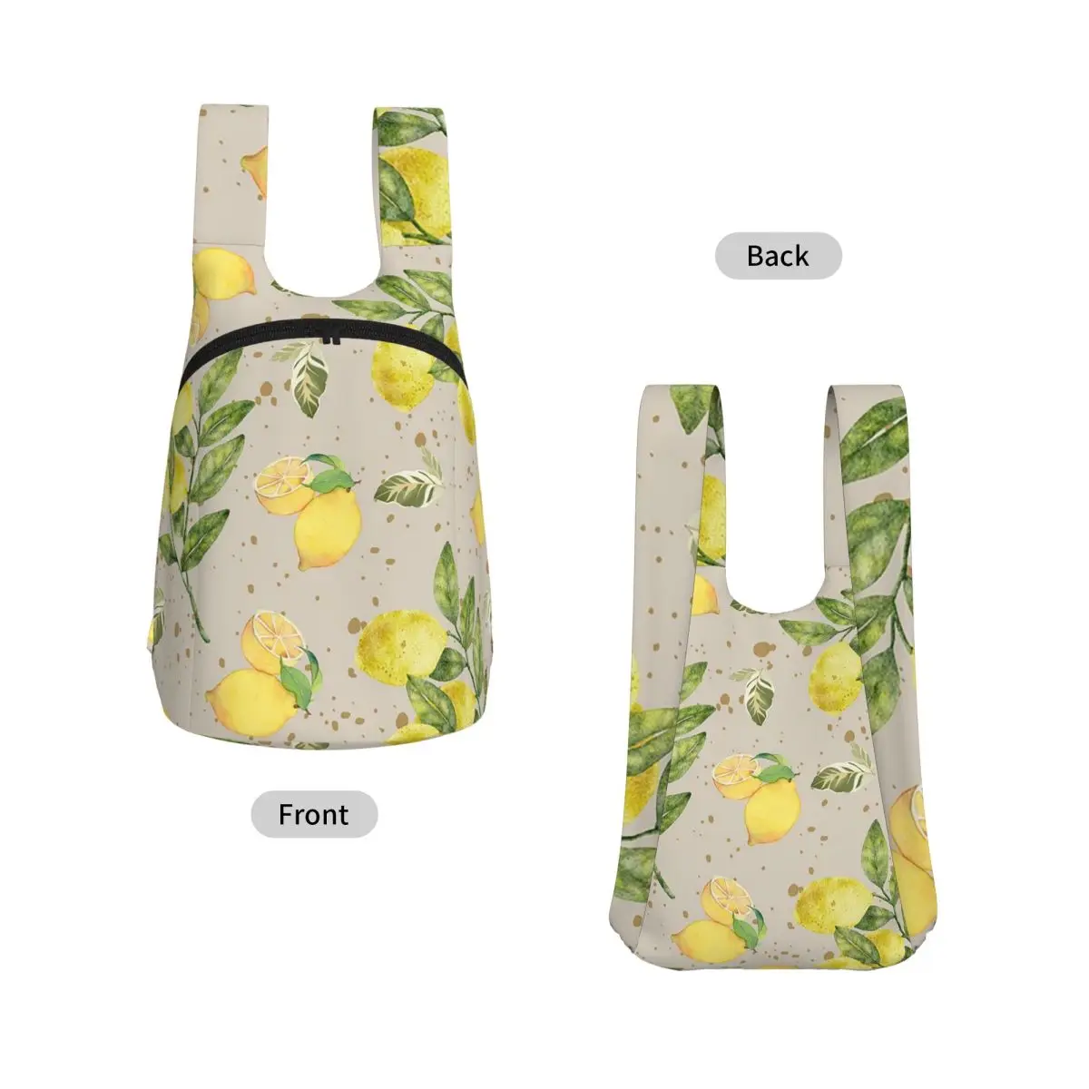 Lemon Pattern Backpack Student Storage BookBag Kids School Bag Laptop Shoulder Bags for Men Women