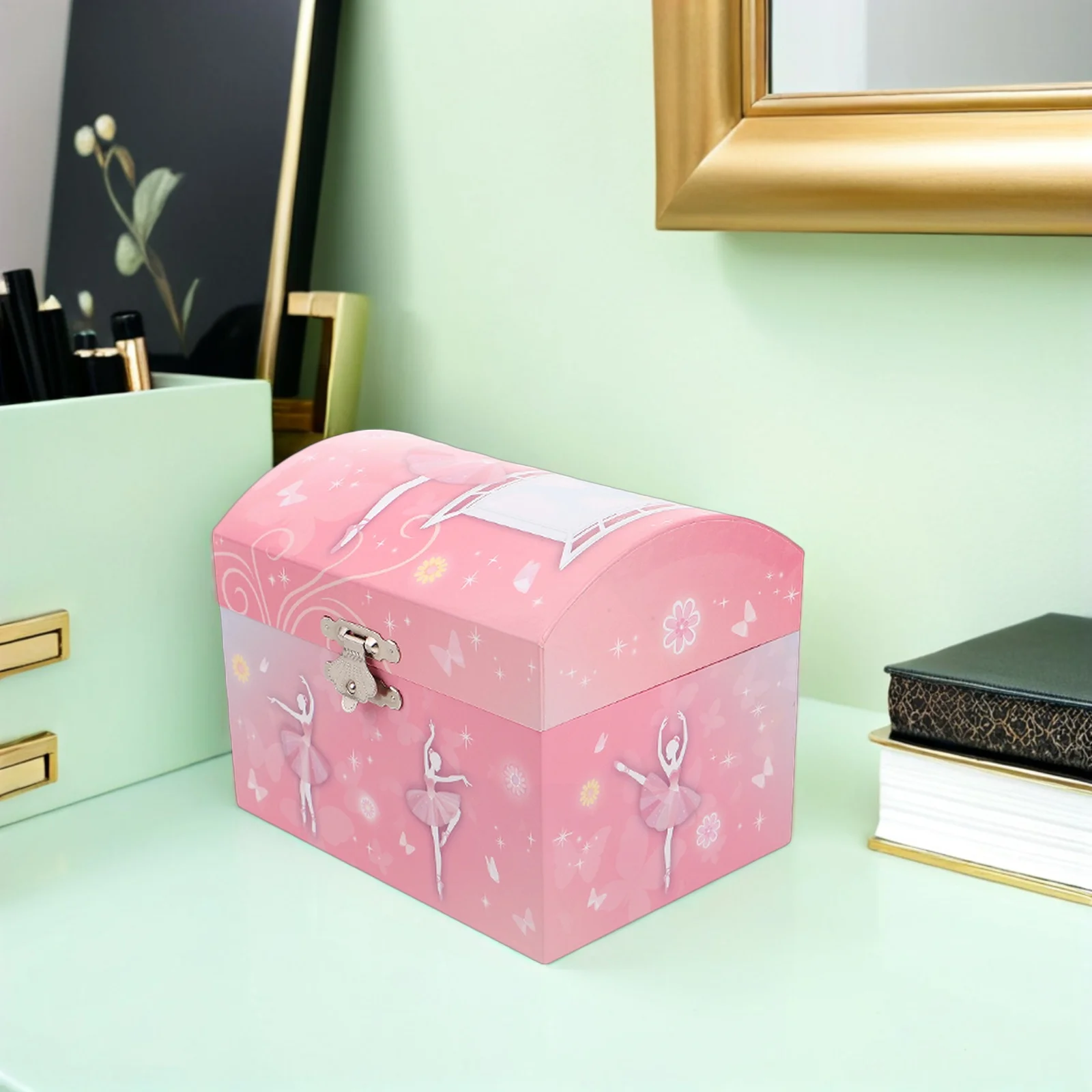 

Ballet Music Box For Pink Rotating Ballerina Jewelry Storage Organizer Keepsake Musical Box Christmas Birthday Present