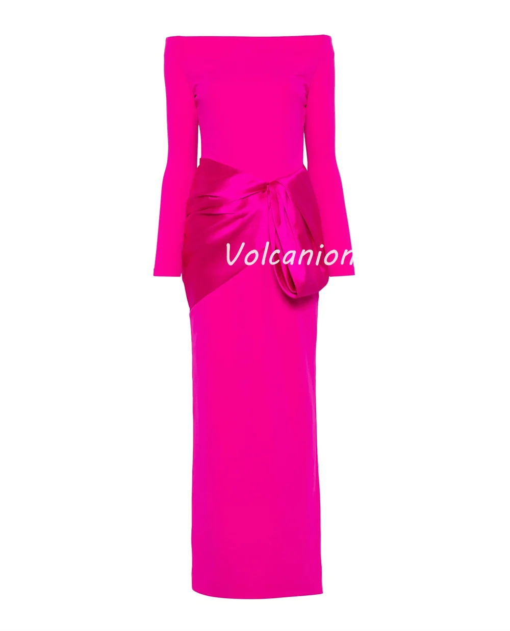 ที่กําหนดเองคุณภาพสูงประณีต Jersey Ruched Draped ตรงคอเรือชุดยาว Bespoke โอกาสชุดขนาด