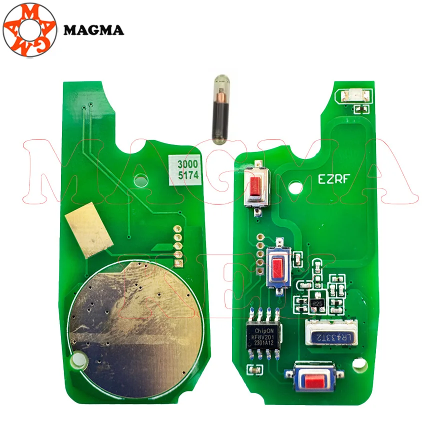 MAGMA 433MHZ ID48 3 أزرار إنذار مفتاح السيارة عن بعد لشركة فيات Ducato Iveco بيجو الملاكم سيتروين التتابع 2006 2007 2008 SIP22 شفرة #2