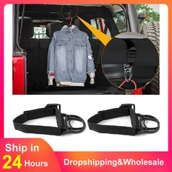 2/4PCS Coat Hook Clothes Hanger 45cm for Jeep Wrangler TJ JK JL JT 1997-2023 Roll Bar Clothes Hat Hook Car Interior Accessories