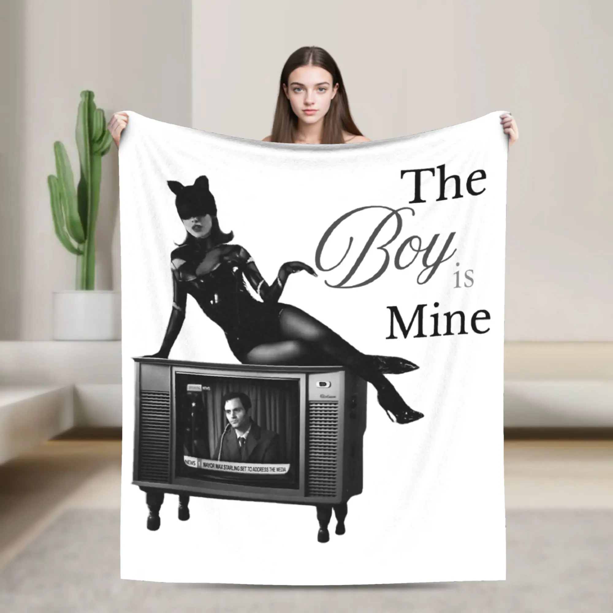 The Boy is Mine Arianas Grandes Blanket Fleece Summer  Multi-function Lightweight Throw Blankets for Sofa Couch Bedspreads