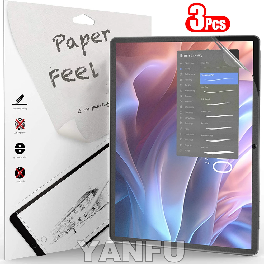 3Pcs Paper Feel Like Screen Protector for teclast t65 max t60 No Glass
