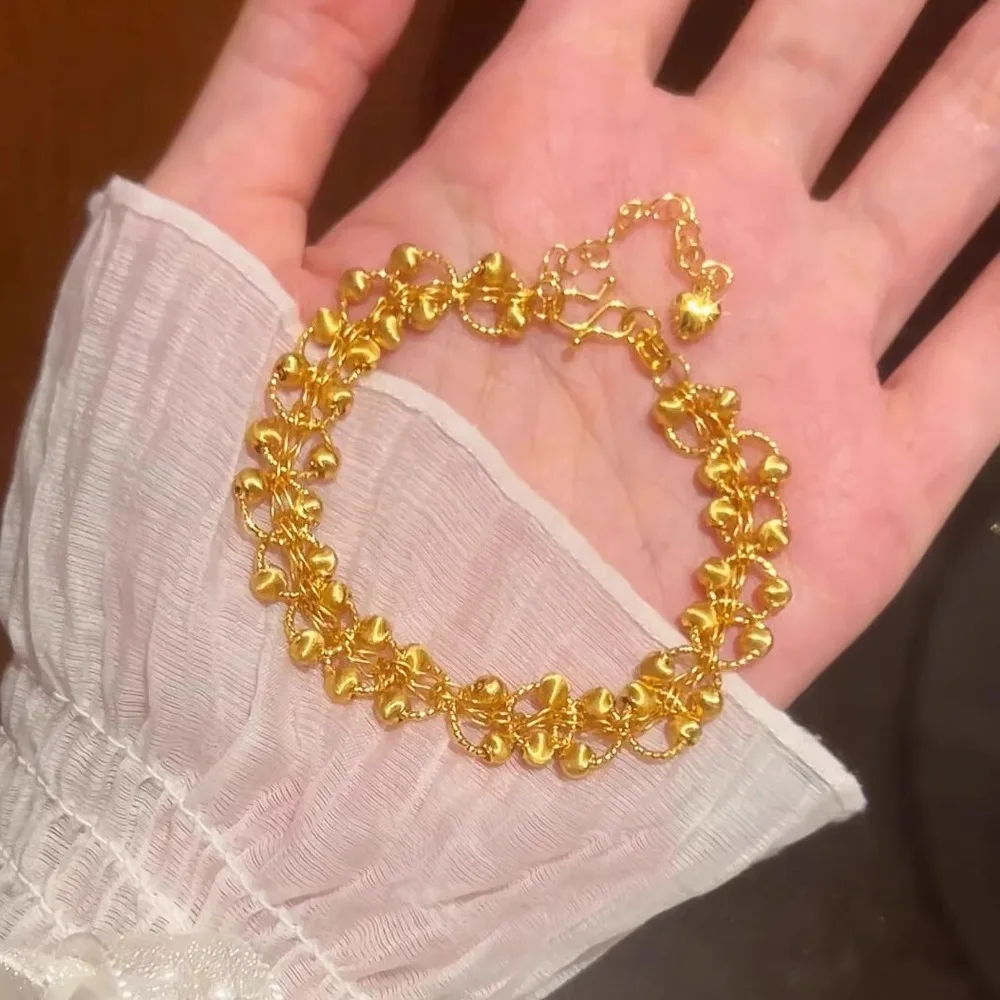 Women's fashion all kinds of senior sense small hand ornaments 9999gold