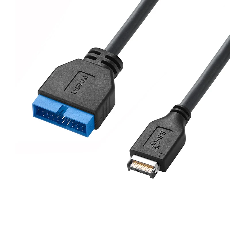 USB 3.0 20-PIN 19-PIN IDC-Buchse auf USB 3.0 Typ E Stecker Konvertierkabel Motherboard-Anschluss Typ C USB C Verlängerungsadapter – Detail 5