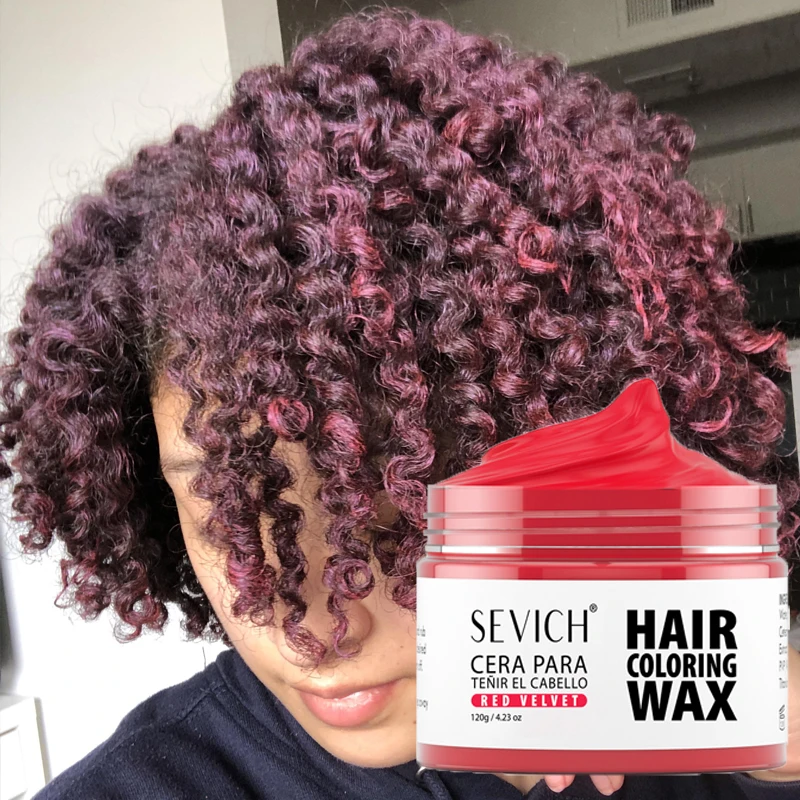 

Hairs Dyed Mud Temporary Hair Colour Wax Easy To Wash DIY Hair Color Wax Disposable Colorful Hair Dye Cream for Beard Eyebrows