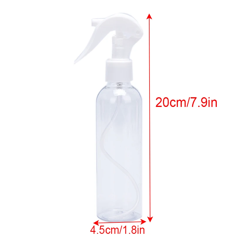 200ml leere Sprüh flasche transparente Kunststoff-Flüssigspender-Shampoo flasche