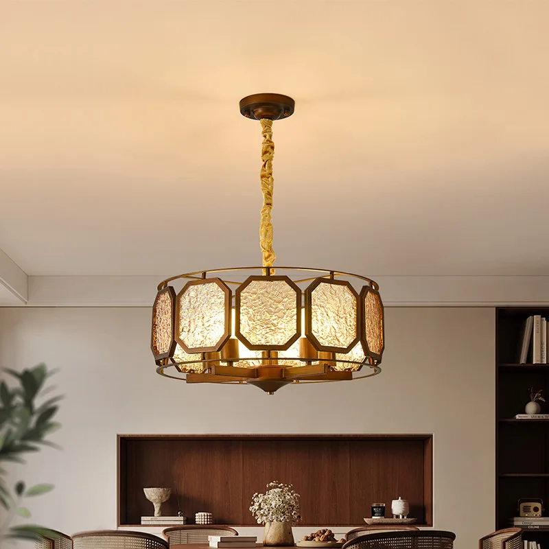 

Medieval style dining room chandelier Song style aesthetics Chinese retro style Zen high-end atmosphere study bedroom