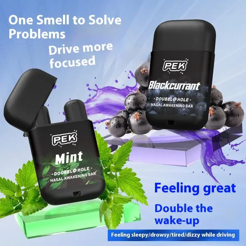 

Nasal Inhaler Stick Double-Hole Tube For Energetic Inhaling Nasal Inhaler With Refreshing Sensation For Studying Overtime Work