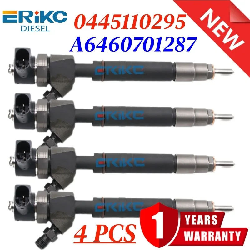 

4 шт. форсунка 0445110295 Common Rail A6460701287 дизельное топливо 0 445 110 295 инжектор дизельного топлива для Benz Sprinter
