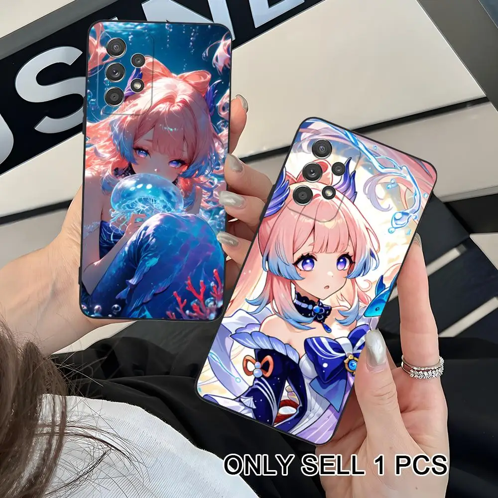 Game GI Kokomi Phone Case for Samsung Galaxy A26 25 24 23 22 21 17 16 15 14 13 12 11 5G Soft TPU Shockproof Cover