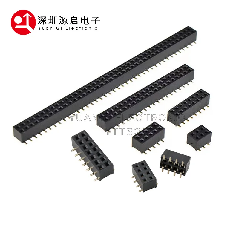 SMT 2.0mm 2.0 Double Row Female Breakaway PCB Board Pin Header socket Connector Pinheader 2 * 2/3/4/5/6/7/8/9/10/12/16/20/40Pin