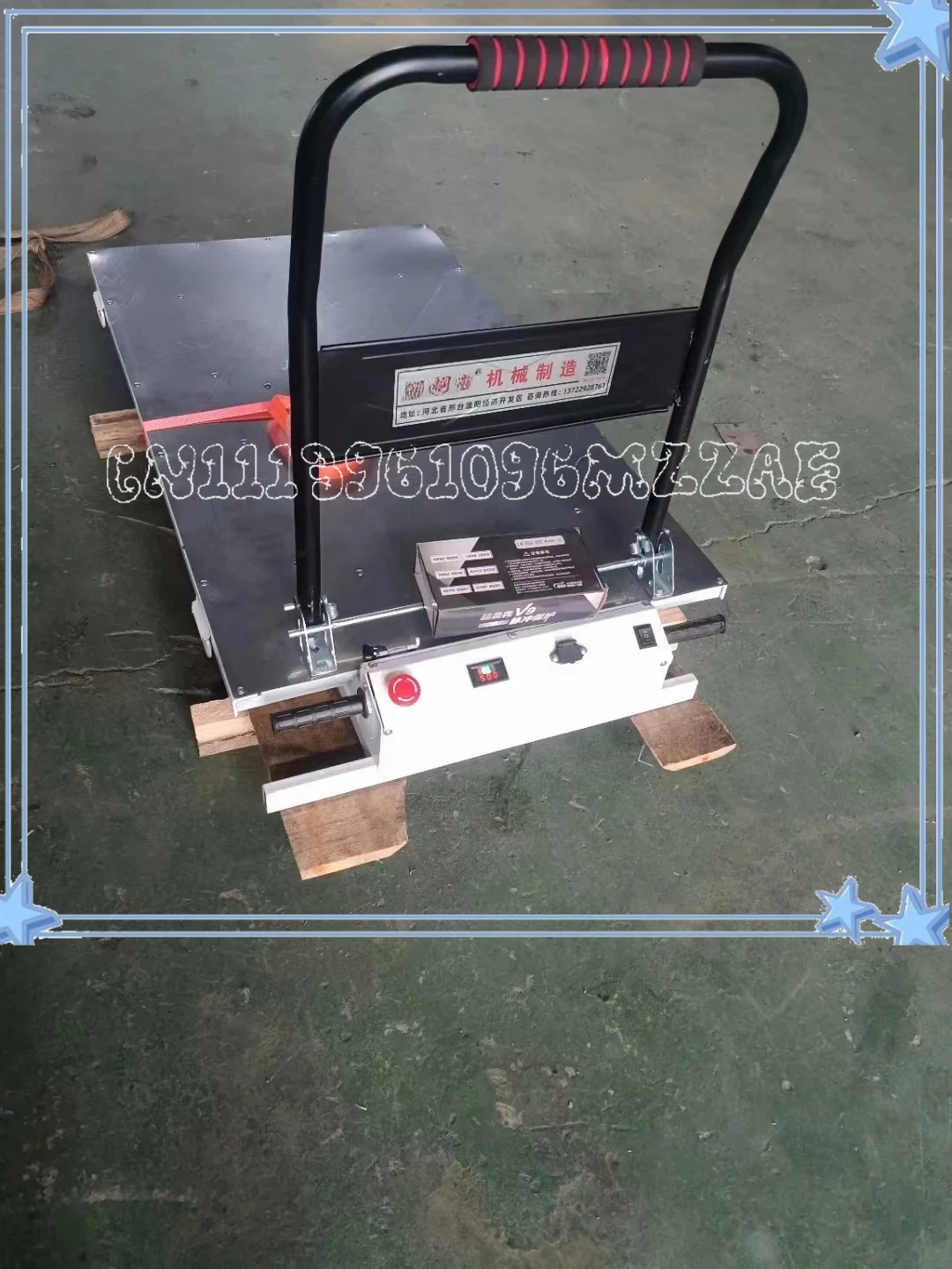 Portable Electric Lake Truck Hydraulic Lift with Drone Handling Scissor Fork Slide Rail Mobile Hand Push Flatbed Truck