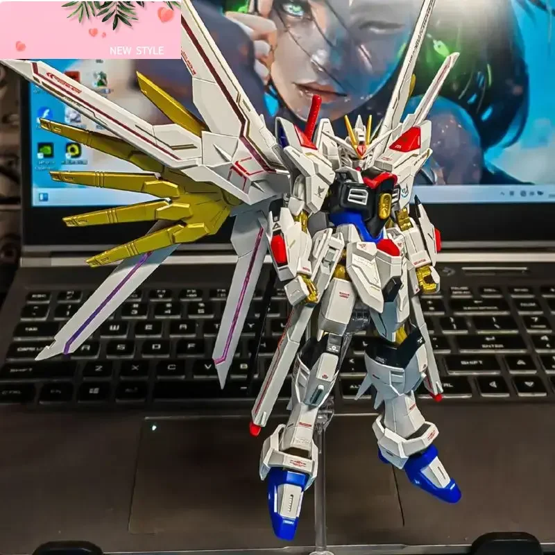 

Mighty Strike Freedom Assembly Model Seed Freedom Gloss Spraying Hg 1/144 Mecha Kit Action Figure Toy Desk Collection Gift