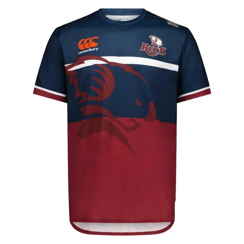 2024 New Arriavl Australian Super Rugby Replica Rugly Jersey 2024 Queensland Reds Men's Home Jersey Oversized 3D Printed Top