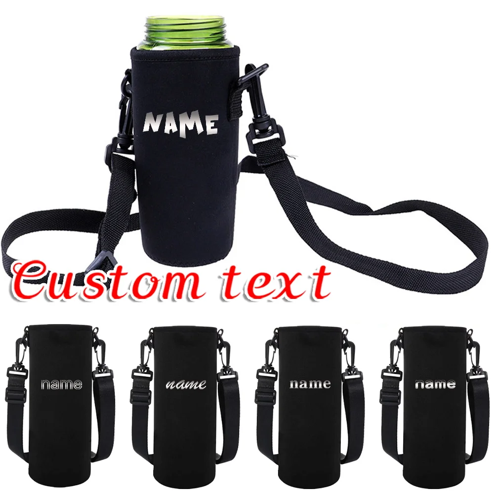 

Personalized Customization Name Insulated Water Bottle Cover Portable Camping Accessory Water Cup Insulated Cover500-1500ML