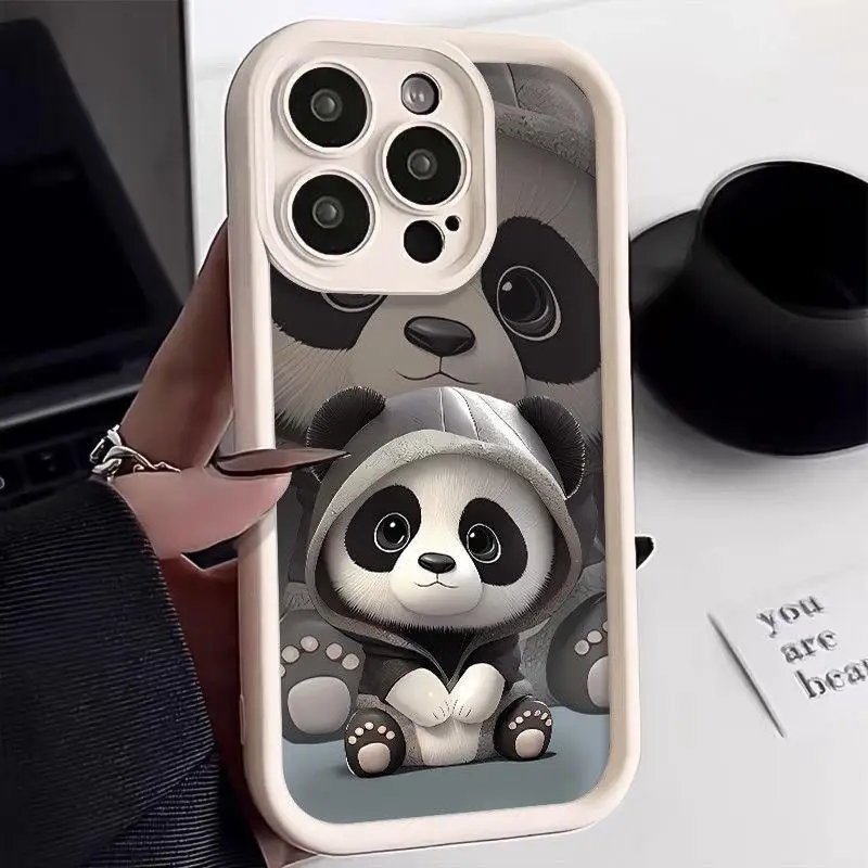 جراب دب باندا لطيف لـ OPPO ، غطاء لـ OPPO Reno 10 ، 11 ، 5G ، 8 Pro ، 7 ، 4G ، 5 ، 6 Lite ، A38 ، A17 ، A18 ، A15 ، a16 ، A98 ، A78 ، Relme 12 Pro Plus ، C67 ، C55 ، C53 #3
