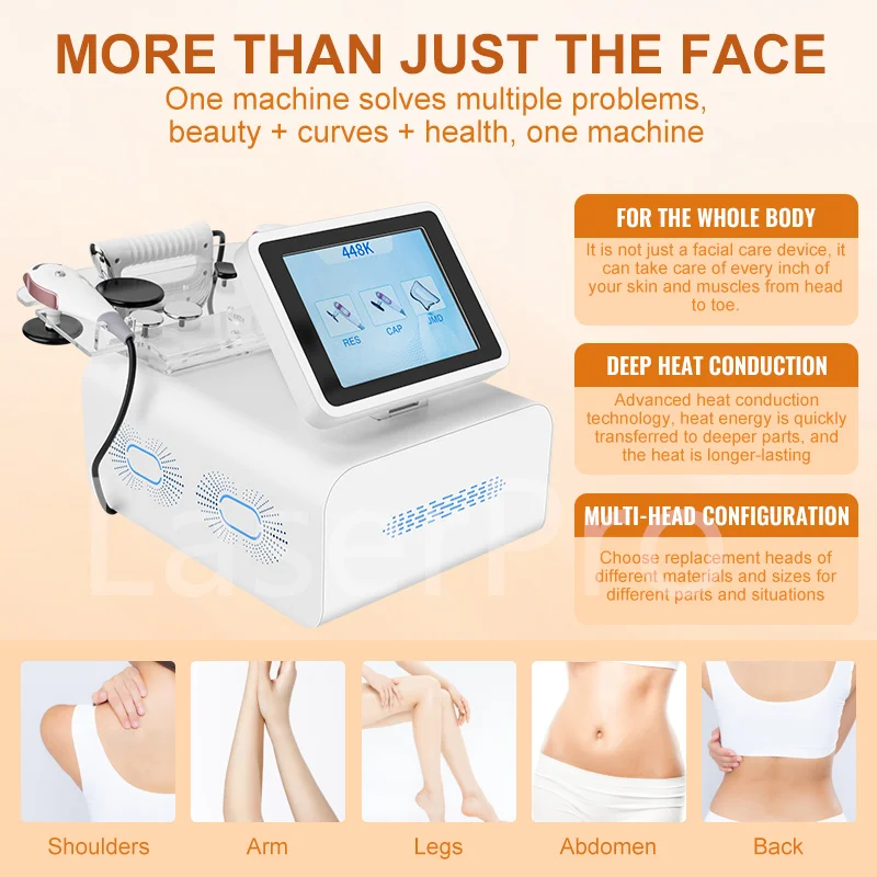 2026 Hot 448kHz Desktop RFrequency Body Curve Management Equipment Facial Anti aging Body Slimming Physical Therapy Machine