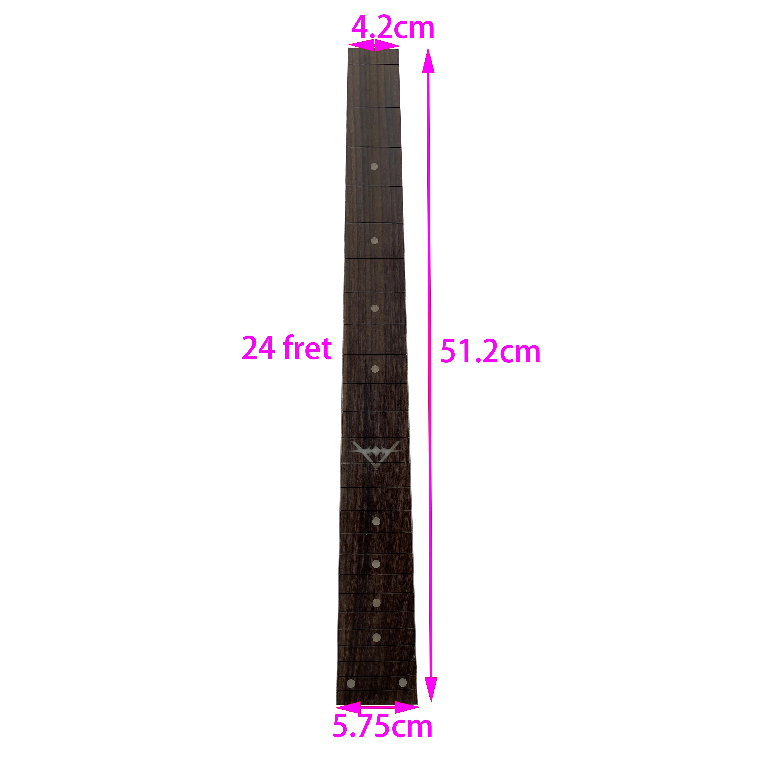 

Rosewood Fretboard Guitar Neck Parts, Comfortable and Smooth, DIY, Imitation shell Inlaid, Fingerboard Tool, 1 PC,High Quality