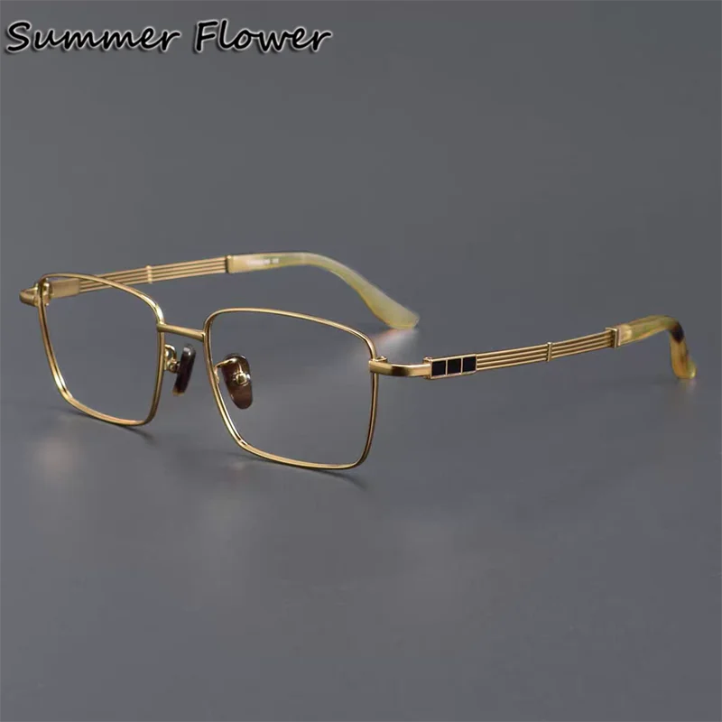 

150 mm Oversize Glasses Men Pure Titanium Eyeglasses Brand Design Prescription Optical Lenses Male Ultra Light Flexible Frame