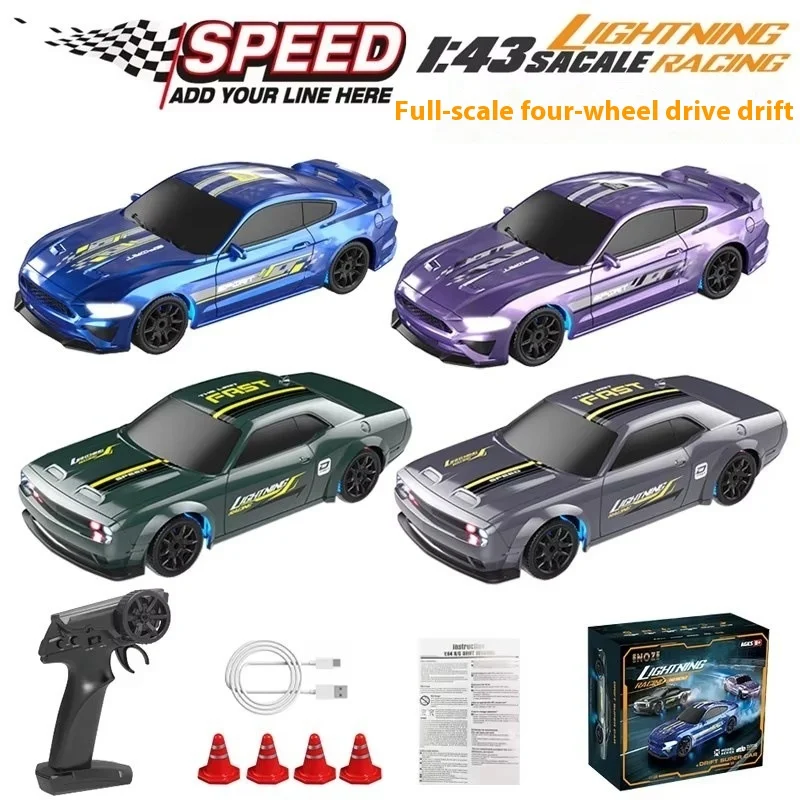 

1: 43 Full Scale Remote Control Car Rc Desktop Mini 4wd Drift Racing Mustang Racing Boy Remote Control Car Children'S Gift
