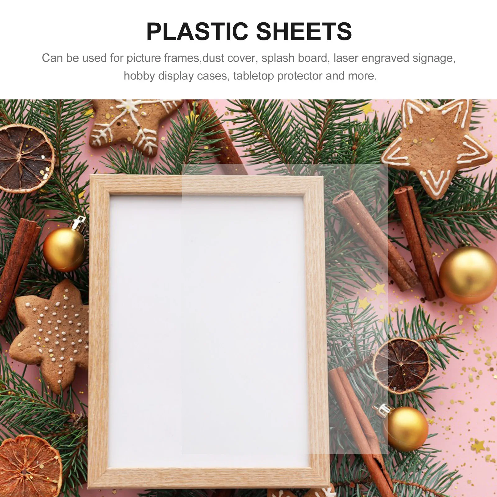 10pcs Transparent Pvc Sheet High Clarity Frosted Rigid Clear Plastic For Diy Photo Frame Cover Craft Insert Vacuum Forming