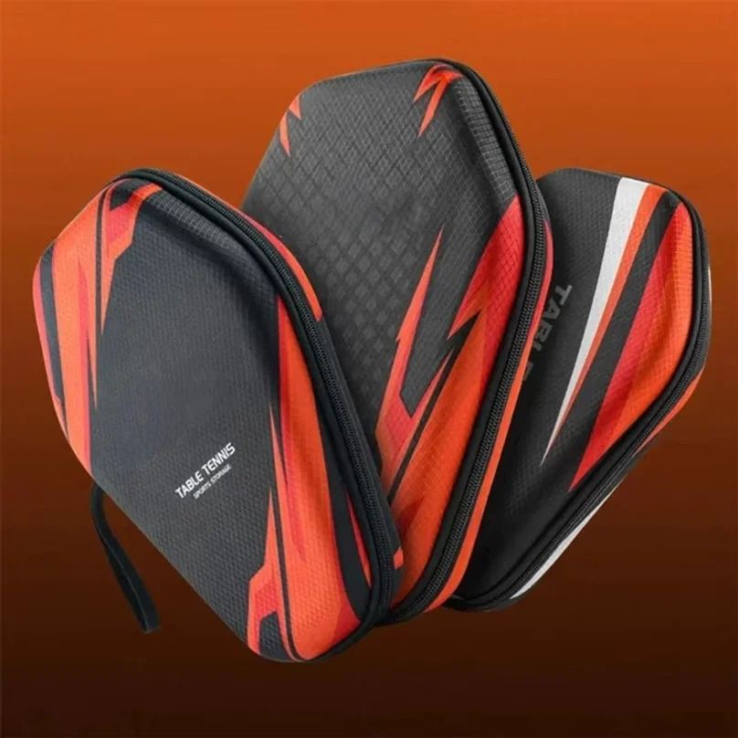 1Pcs EVA Hard Shell Table Tennis Racket Bag Waterproof Dustproof Paddle Storage Case with Hand Strap