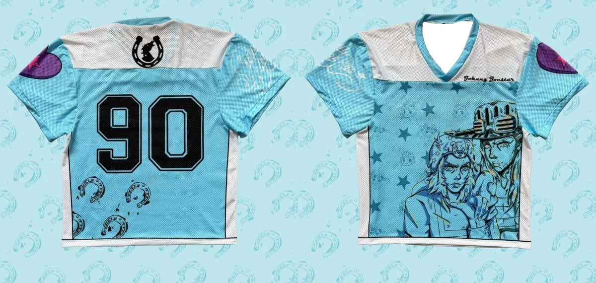 JOJO's Bizarre Adventure: Steel Ball Run 2nd STAGE 2026_2027 T-shirt Men's Sportswear Breathable Quick-drying Streetwear Style