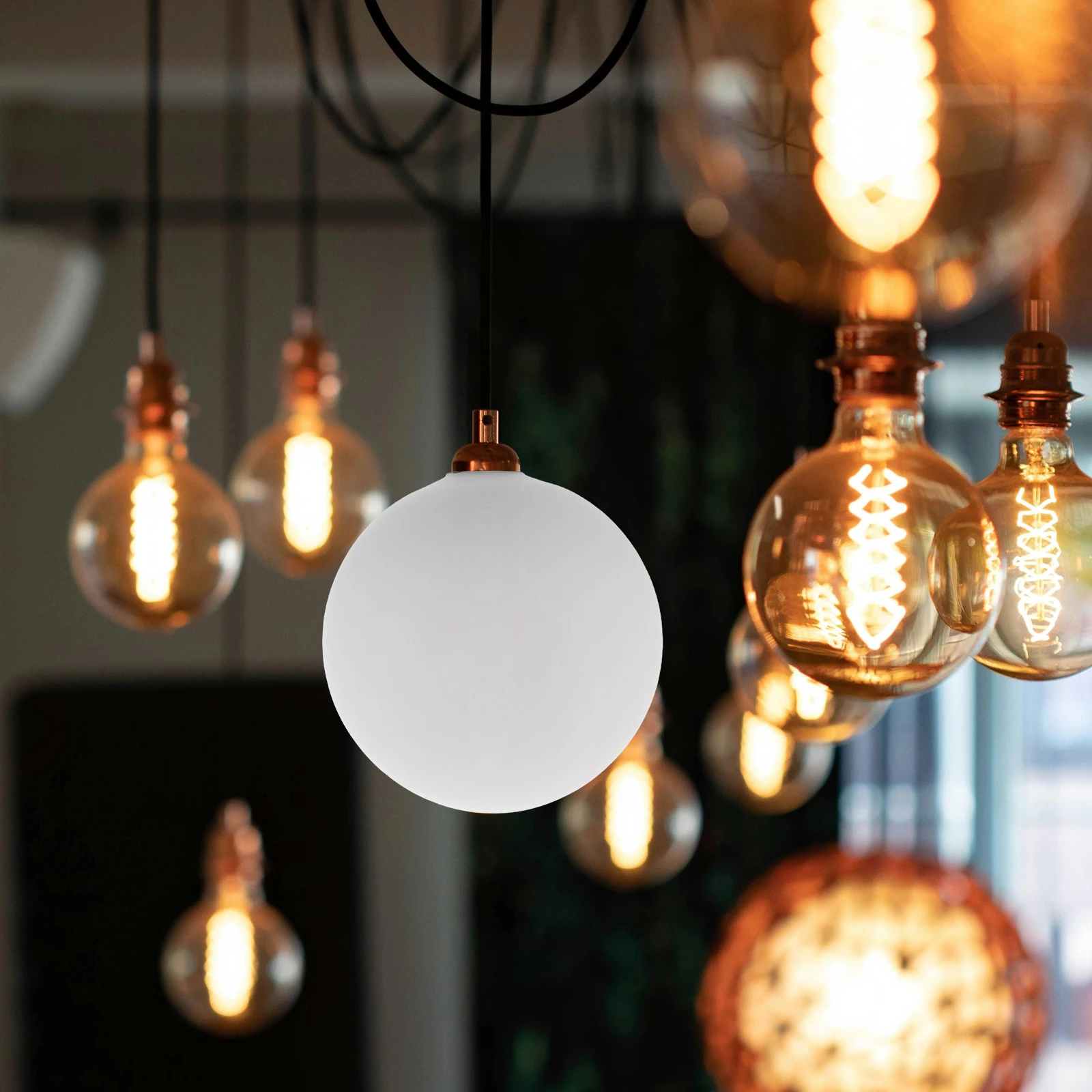 

Glass Globe Lamp Shade Frosted Vintage Decorative Ball Replacement for Pendant Wall Lights Ceiling Fixtures Home Decor